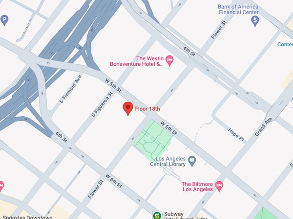 Southern California office location map
