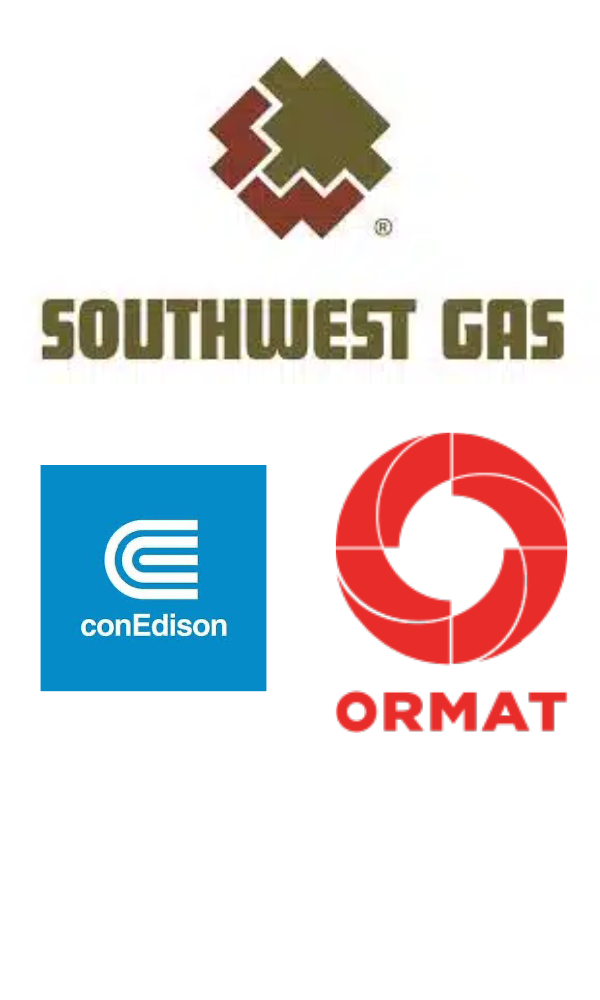 Partners and Clients: Southwest Gas, conEdison, ORMAT